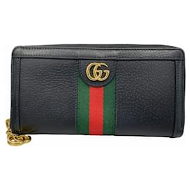 Gucci-Gucci GG Marmont Sherry Line Long Wallet-Black