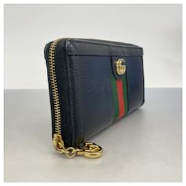 Gucci-Gucci GG Marmont Sherry Line Long Wallet-Black
