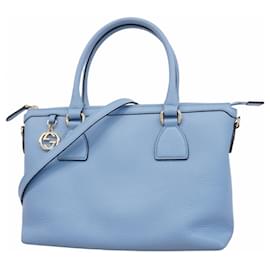 Gucci-Gucci Interlocking G Handbag-Light blue