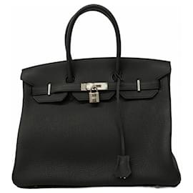 Hermès-Hermes Birkin 35 Togo Black Handbag-Black