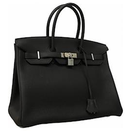 Hermès-Hermes Birkin 35 Togo Black Handbag-Black