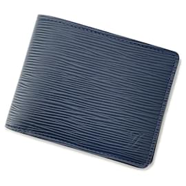 Louis Vuitton-Louis Vuitton Epi Portefeuille Multiple Bifold Wallet-Navy blue