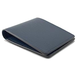 Louis Vuitton-Louis Vuitton Epi Portefeuille Multiple Bifold Wallet-Navy blue