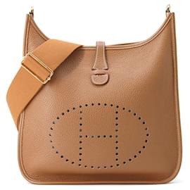 Hermès-Hermes Evelyne 3 PM Shoulder Bag-Brown