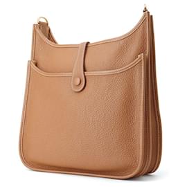 Hermès-Hermes Evelyne 3 PM Shoulder Bag-Brown