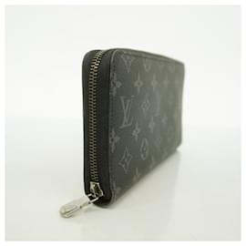Louis Vuitton-Louis Vuitton Monogram Eclipse Zippy Organizer Long Wallet-Black