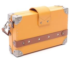 Louis Vuitton-Louis Vuitton Leather Petite Malle Crossbody Bag-Orange