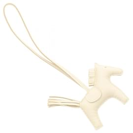 Hermès-Hermes Rodeo PM Charm Accessory-White