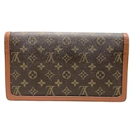 Louis Vuitton-Louis Vuitton Pochette Dame Monogram Clutch Bag-Brown