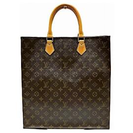 Louis Vuitton-Louis Vuitton Sac Plat Monogram Tote Bag-Brown