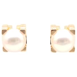 Cartier-Cartier Akoya Pearl Earrings K18PG Pink Gold-Metallic