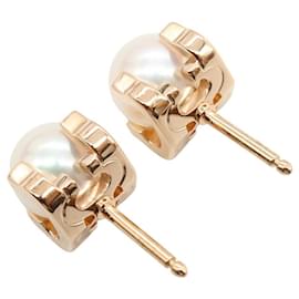 Cartier-Cartier Akoya Pearl Earrings K18PG Pink Gold-Metallic