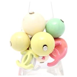 Chanel-Chanel Coco Mark Ring Stainless Steel Plastic-Silvery,Metallic