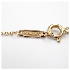 Tiffany & Co-Tiffany & Co Diamond K18PG Fleur-de-Lis Pendant Necklace-White