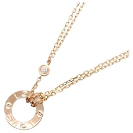 Cartier-Cartier Love Circle Necklace K18PG Diamond-White