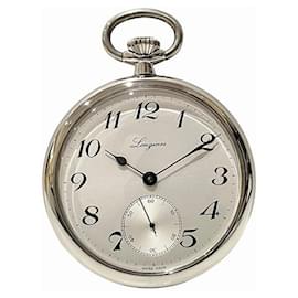 Longines-Longines L7.014.4.73.1 Stainless Steel Manual Pocket Watch-Silvery