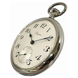 Longines-Longines L7.014.4.73.1 Stainless Steel Manual Pocket Watch-Silvery