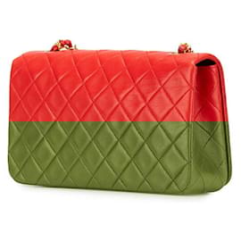 Chanel-Chanel Matelasse 23 Coco Mark Full Flap Lambskin Shoulder Bag-Red