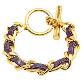 Chanel-Chanel Chain T Bar Bracelet-Golden