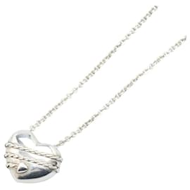 Tiffany & Co-Tiffany Heart Arrow SV925 Necklace-Silvery