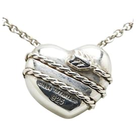 Tiffany & Co-Tiffany Heart Arrow SV925 Necklace-Silvery