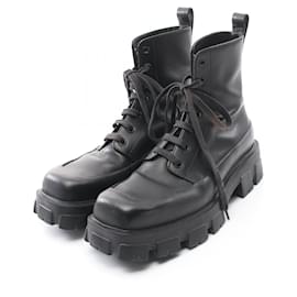 Prada-Prada 2TG207 Leather Boots-Black