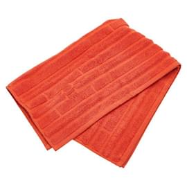Hermès-Hermes Labyrinth Cotton Towel-Orange