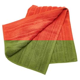 Hermès-Hermes Labyrinth Cotton Towel-Orange