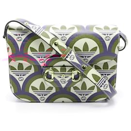 Gucci-Gucci GUCCI × adidas Horsebit 1955 Leather Shoulder Bag-White,Red,Cream,Navy blue