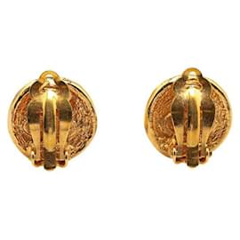 Chanel-Chanel Gold-Plated Coco Mark 31 RUE CAMBON PARIS Earrings-Golden