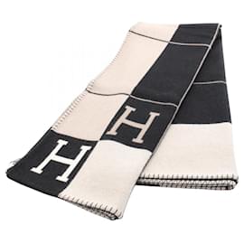Hermès-Hermes Avalon III Wool Cashmere Blanket-Black