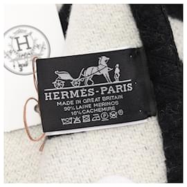 Hermès-Hermes Avalon III Wool Cashmere Blanket-Black