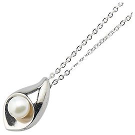 Colar de metal Tasaki Prata