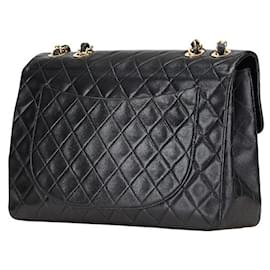 Chanel-Chanel Matelasse 30 Lambskin Shoulder Bag-Black