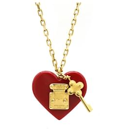Louis Vuitton-Louis Vuitton Resin GP Lock Me Necklace M66516-Brown