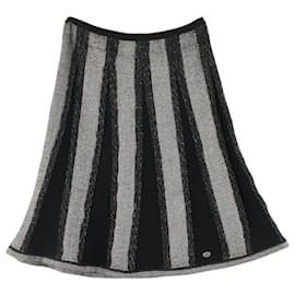 Chanel-Chanel Coco Mark Skirt-Black,White