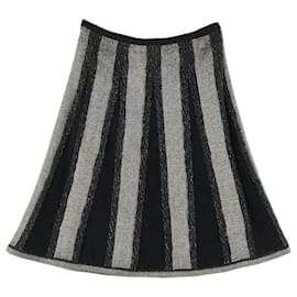 Chanel-Chanel Coco Mark Skirt-Black,White
