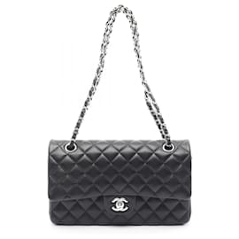 Chanel-Chanel Matelasse Lambskin Shoulder Bag-Black