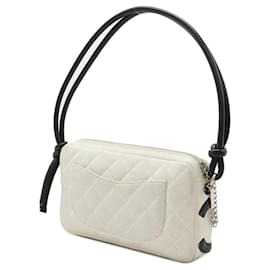 Chanel-Chanel Soft Calf Cambon Line Coco Mark Shoulder Bag A25175-Black,White