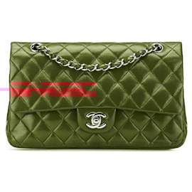 Chanel-Chanel Matelasse 25 Lambskin Shoulder Bag-Red