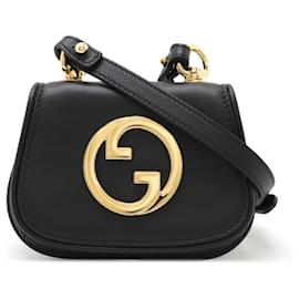 Gucci-Gucci Leather Blondie 2way Shoulder Bag 698635-Black