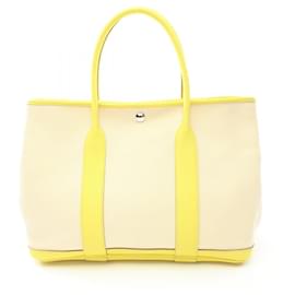 Hermès-Hermes Garden Party PM Negonda Tote Bag-White,Other