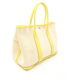 Hermès-Hermes Garden Party PM Negonda Tote Bag-White,Other