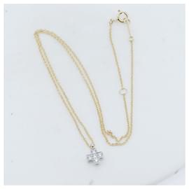 Tiffany & Co-Tiffany Cruciform Au750 Pt950 Necklace-Golden