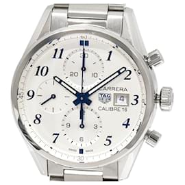 Tag Heuer-Tag Heuer Silver Dial Carrera Chronograph Automatic Watch CBK2114 Japan Limited-Silvery