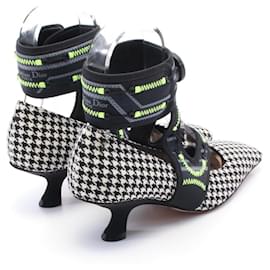 Dior-Dior Christian Dior × Roger Vivier 62-22 Canvas Pumps-Black,White