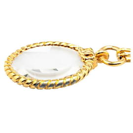 Chanel-Chanel Coco Mark Loupe Necklace-Golden