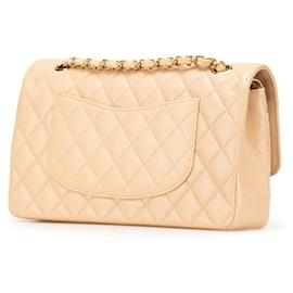 Chanel-Chanel Matelasse 25 Caviar Skin Shoulder Bag-Beige