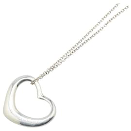 Tiffany & Co-Tiffany & Co. Open Heart SV925 Necklace-Silvery