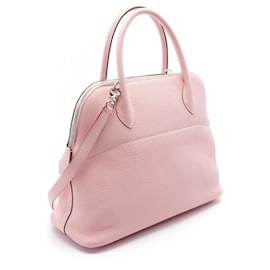 Hermès-Hermes Bolide 31 Taurillon Clemence Handbag-Pink